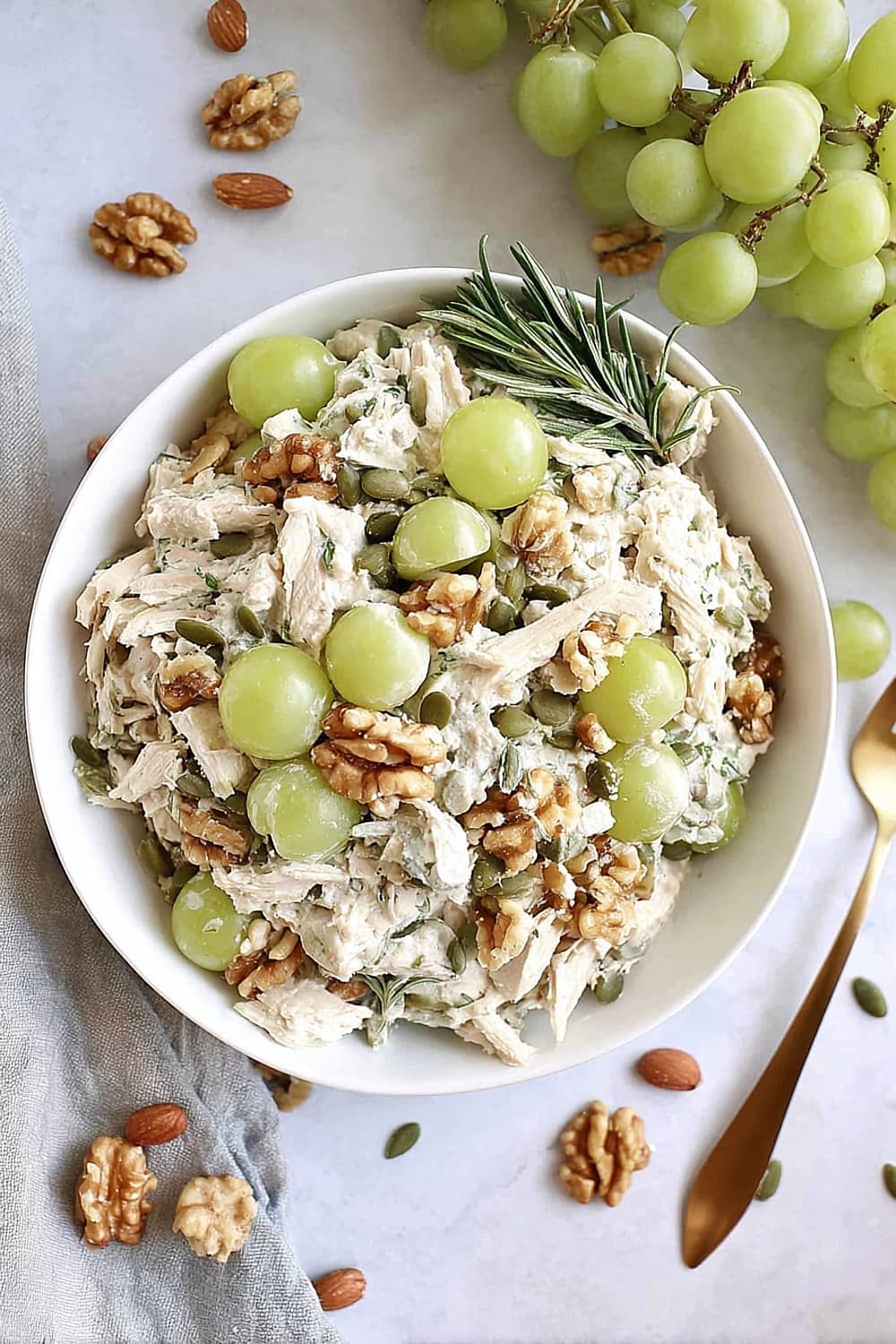 Easy Chicken Salad with Grapes & Walnuts