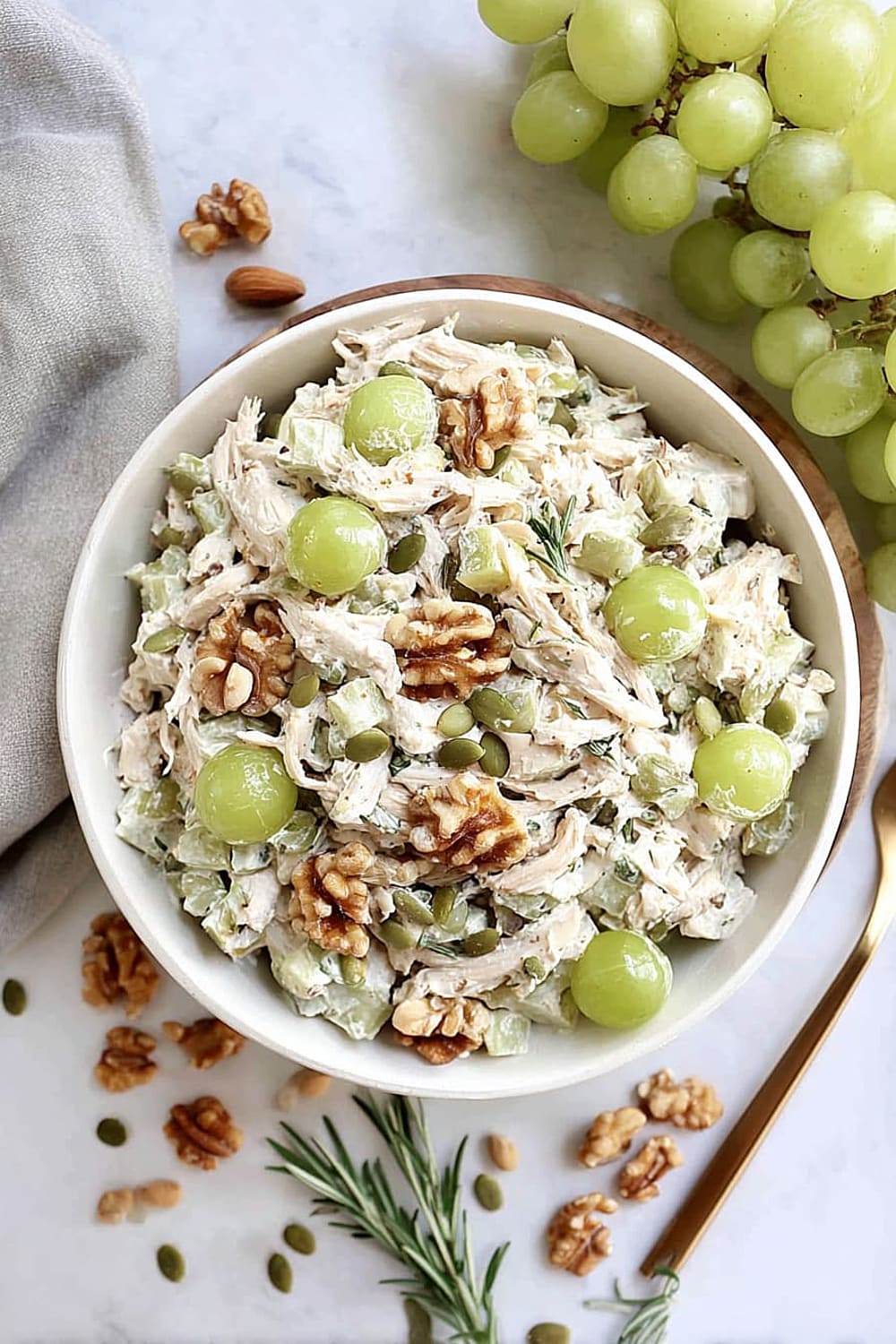 Easy Chicken Salad with Grapes & Walnuts