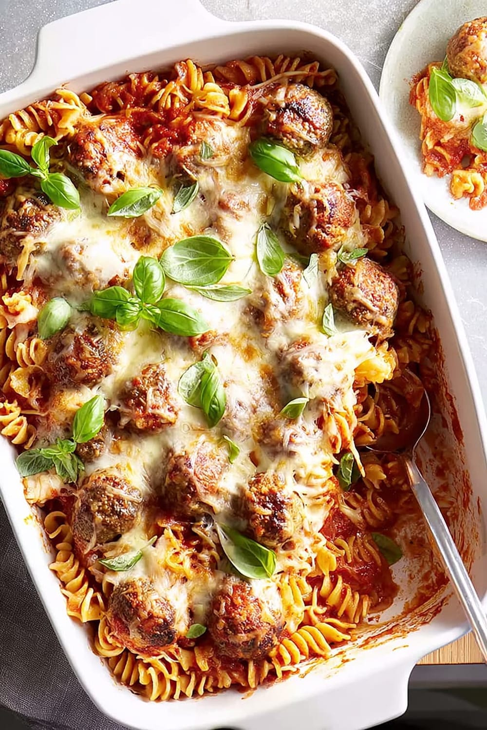 Cheesy Meatball Casserole