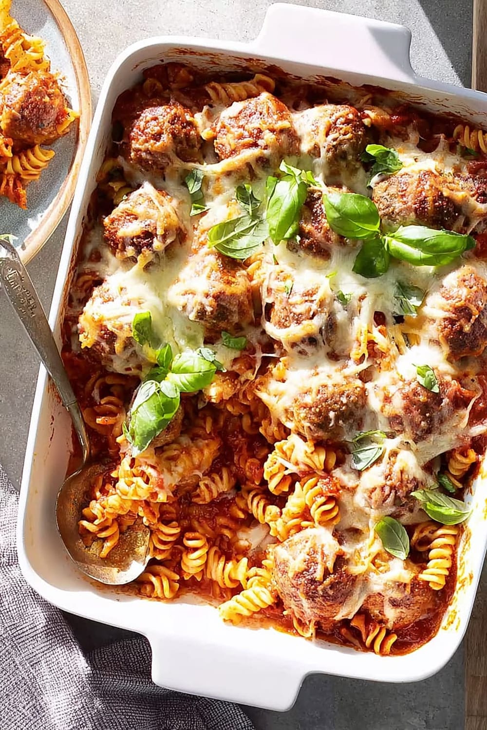 Cheesy Meatball Casserole