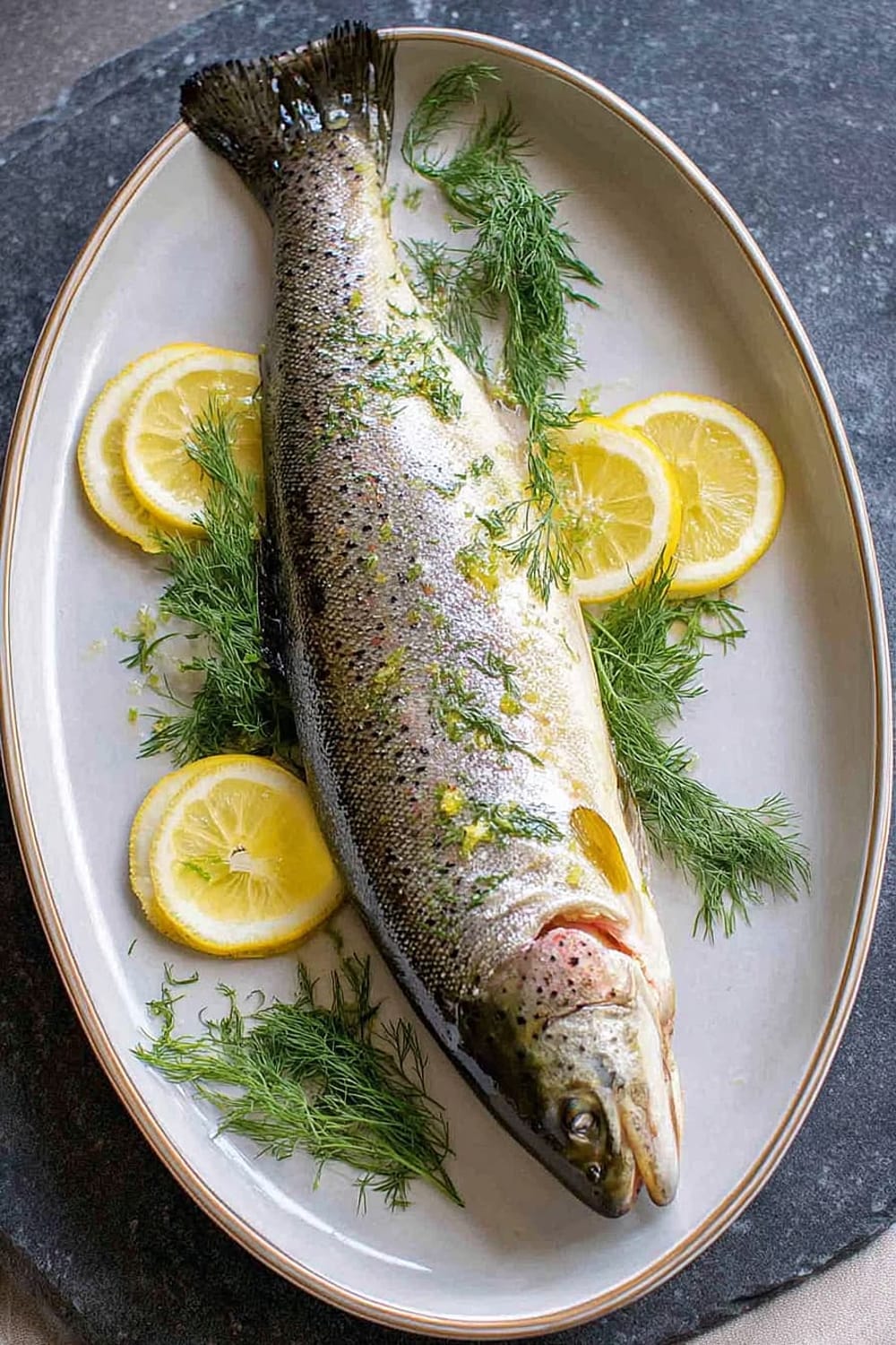 Grilled Trout With Dill and Lemon