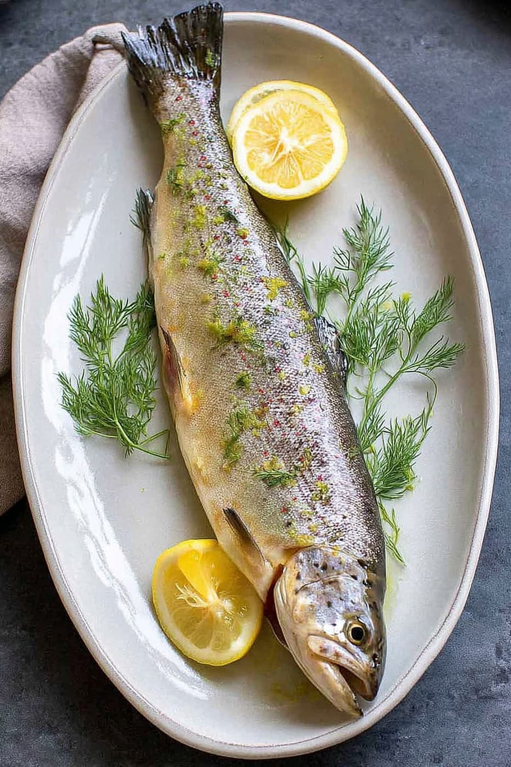 Grilled Trout With Dill and Lemon