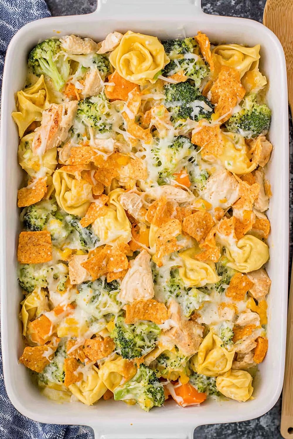 Santa Fe Chicken Tortellini Casserole