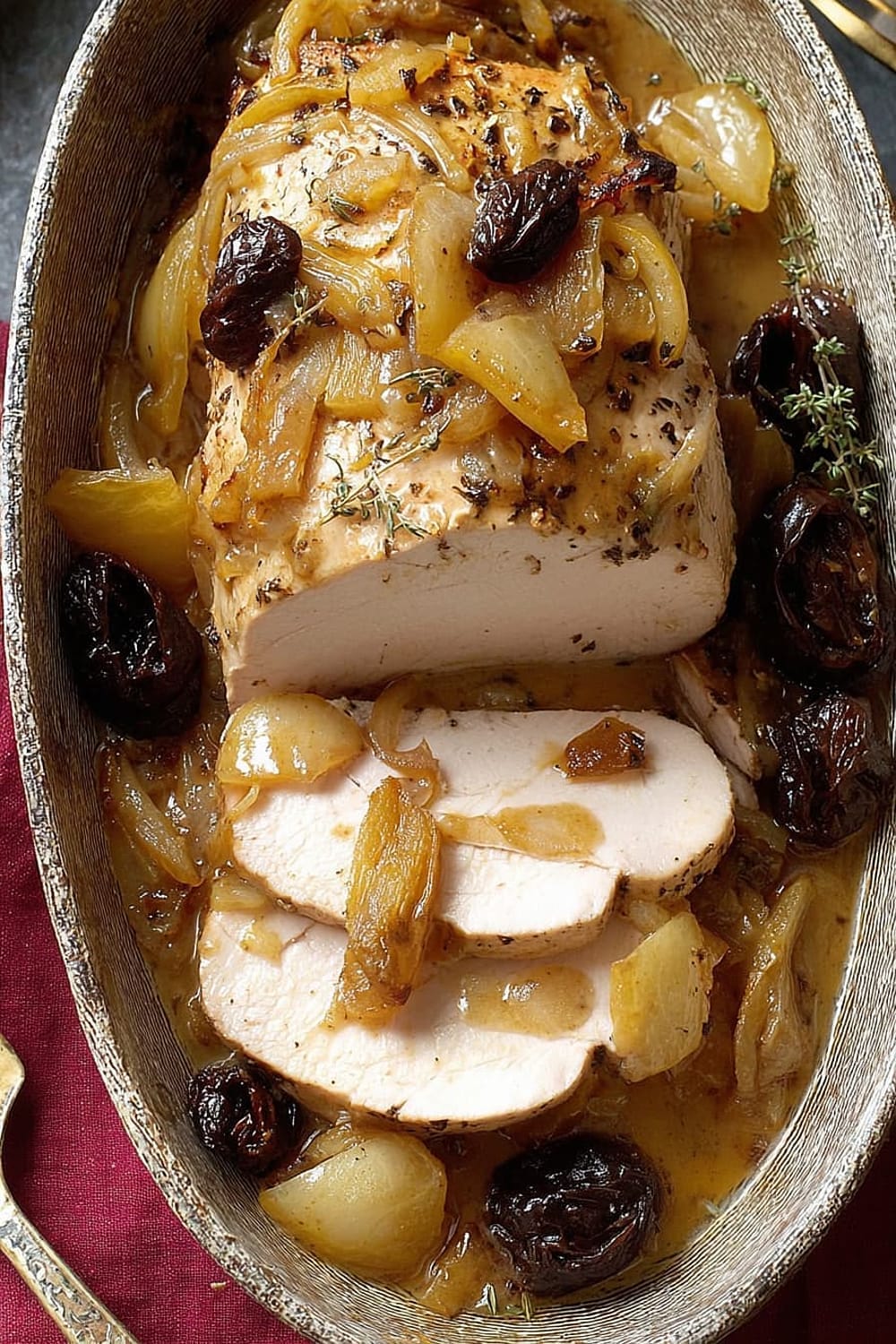Country French Pork with Prunes and Apples