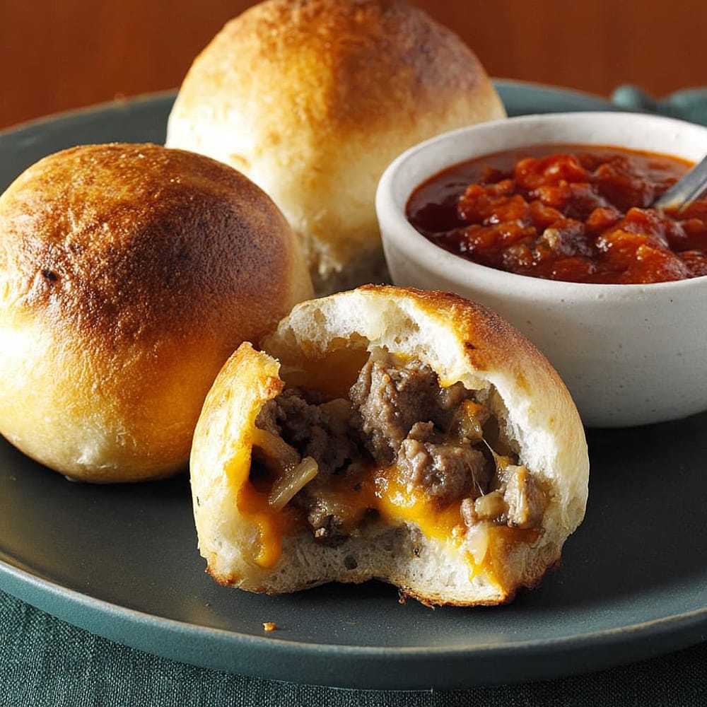 Muffin-Cup Cheddar Beef Pies