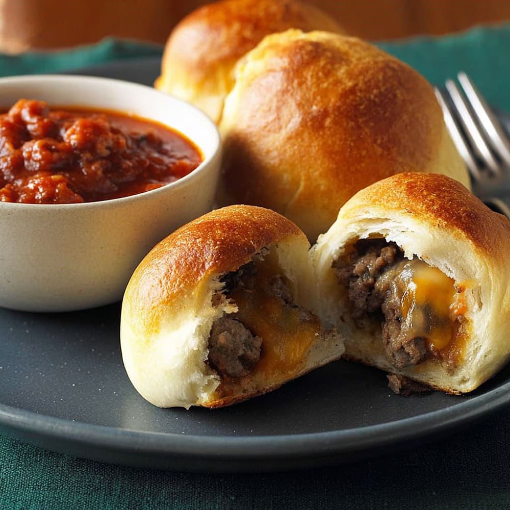 Muffin-Cup Cheddar Beef Pies