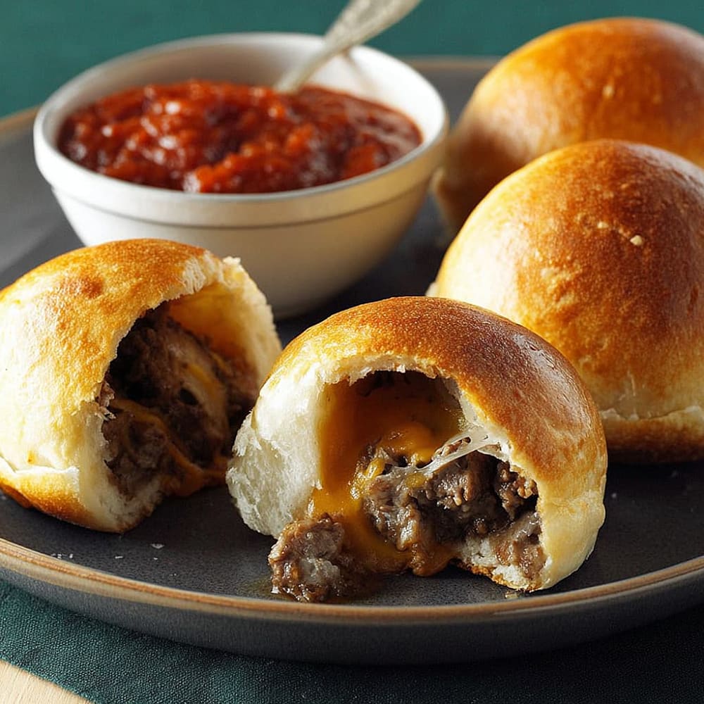 Muffin-Cup Cheddar Beef Pies