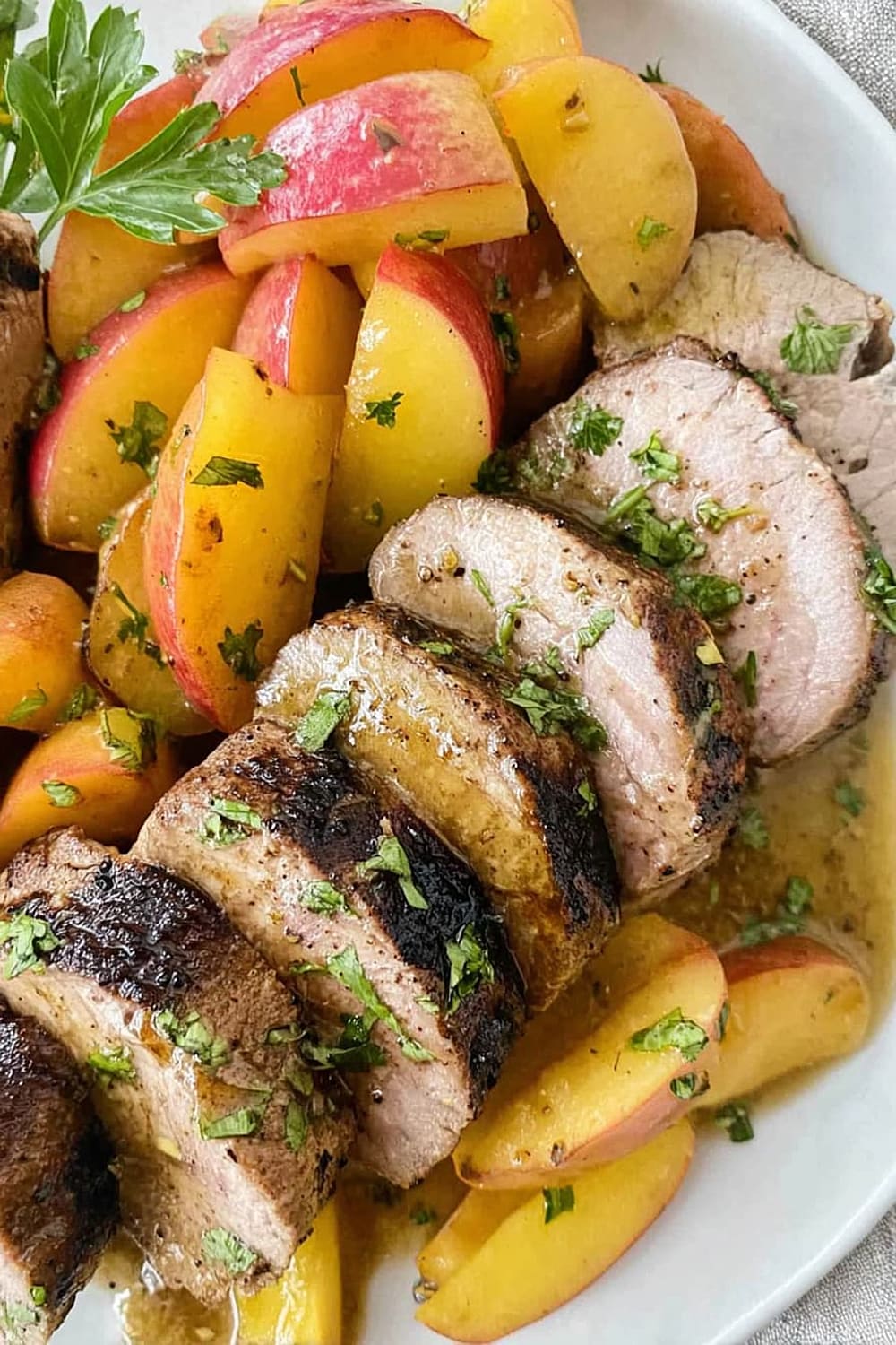 Maple Glazed Pork Tenderloin with Apples