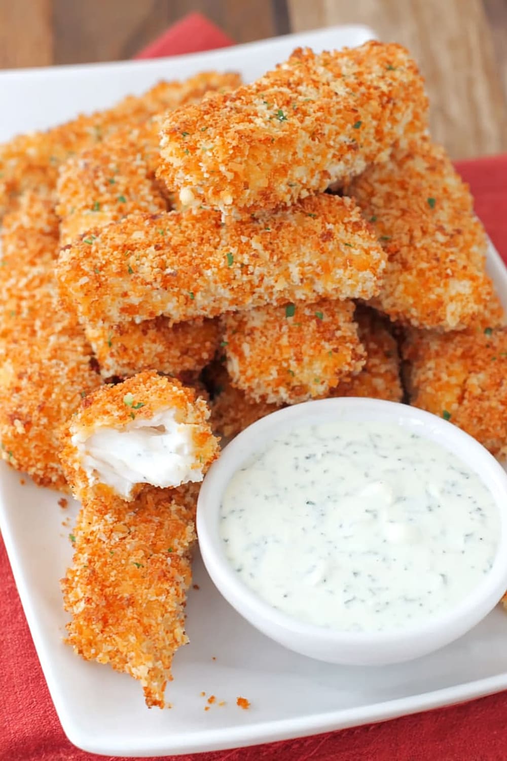 Homemade Fish Sticks With Tartar Sauce