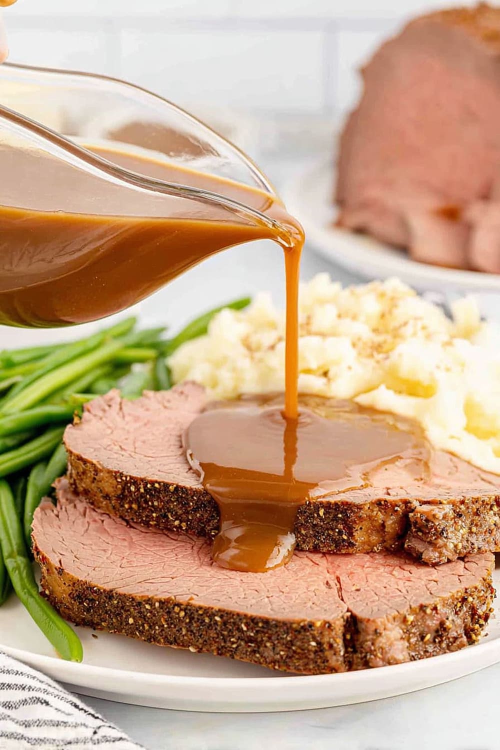 Eye of Round Roast Beef with Gravy