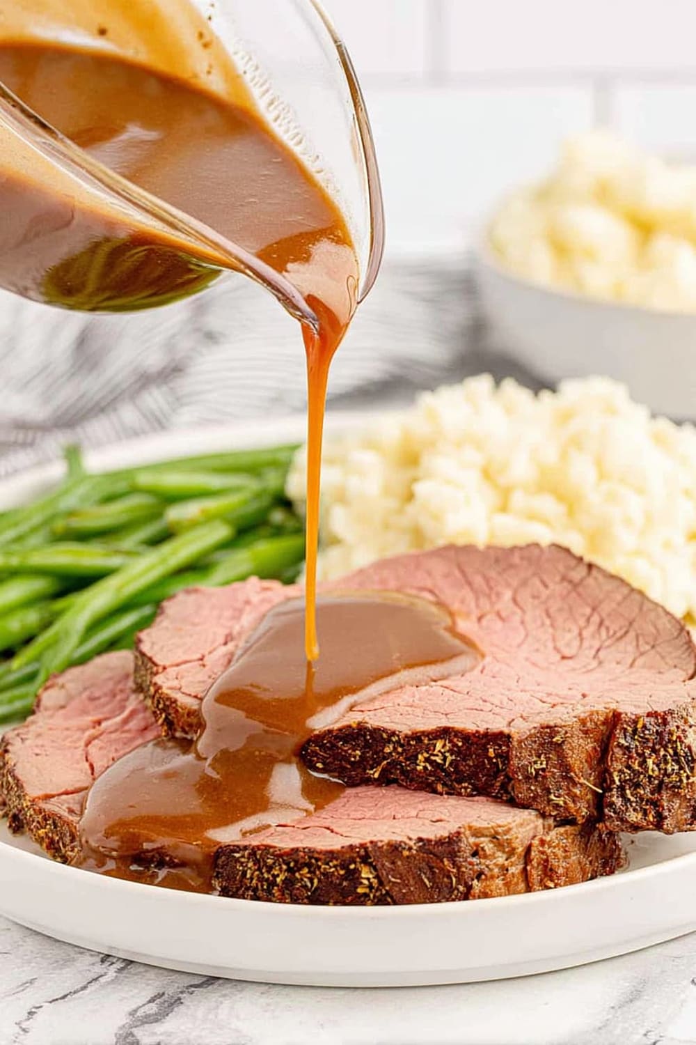 Eye of Round Roast Beef with Gravy