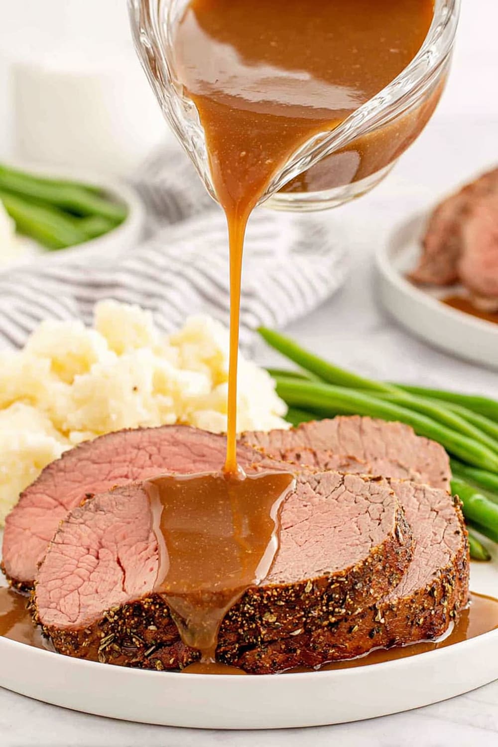 Eye of Round Roast Beef with Gravy