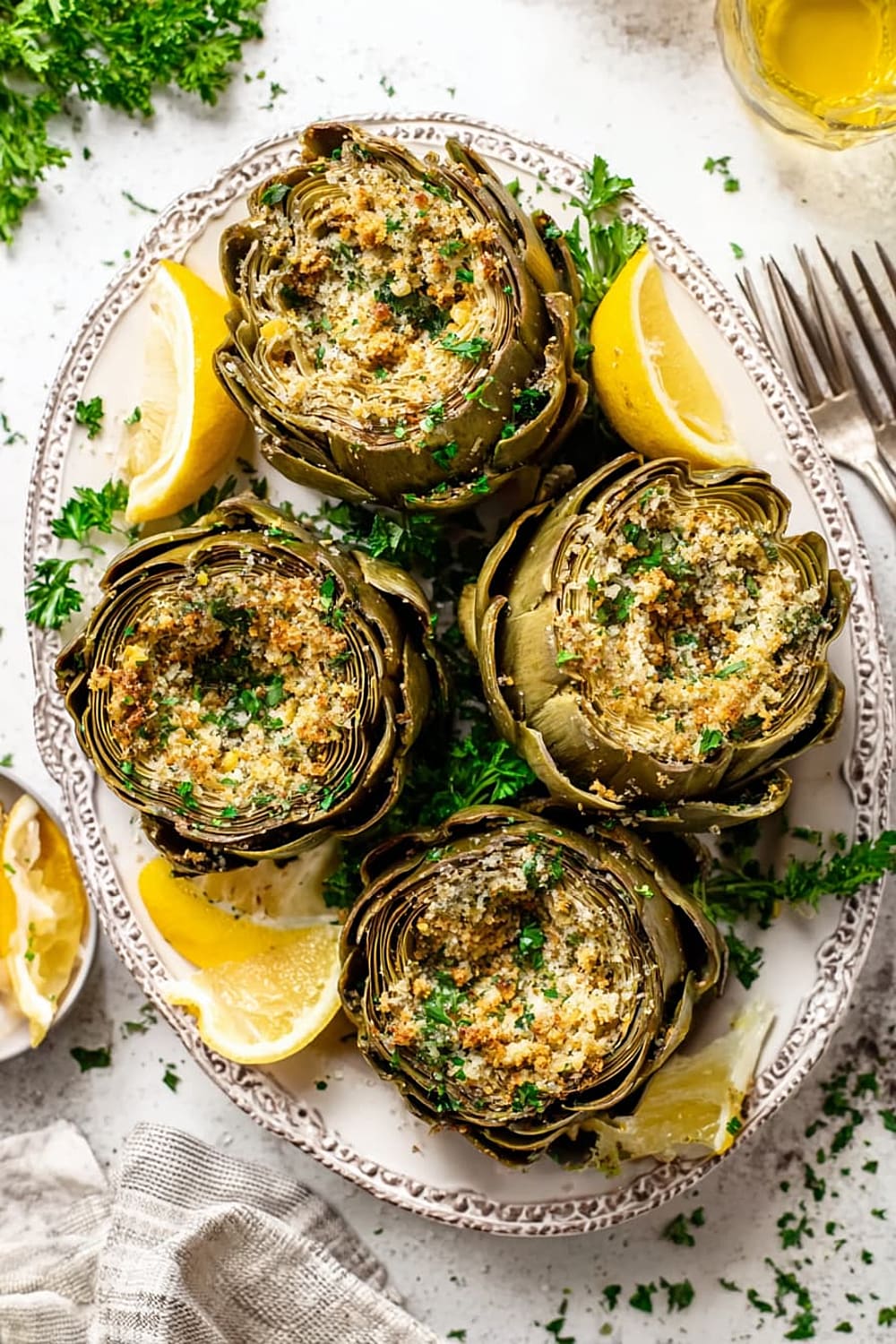 Italian Stuffed Artichokes Recipe (Sicilian Style)