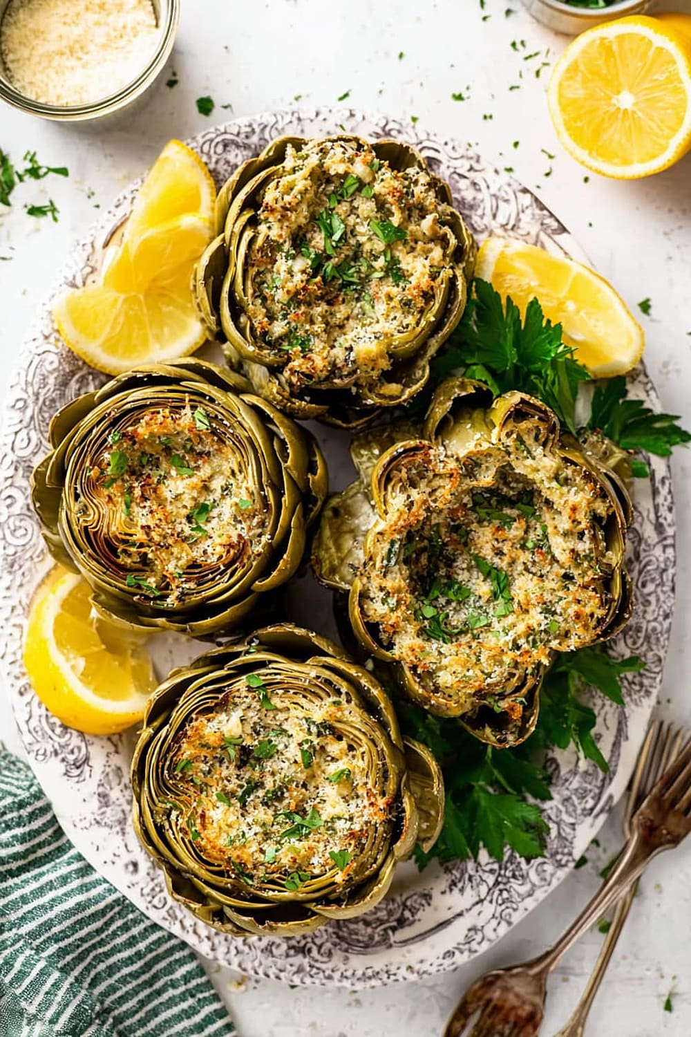 Italian Stuffed Artichokes Recipe (Sicilian Style)