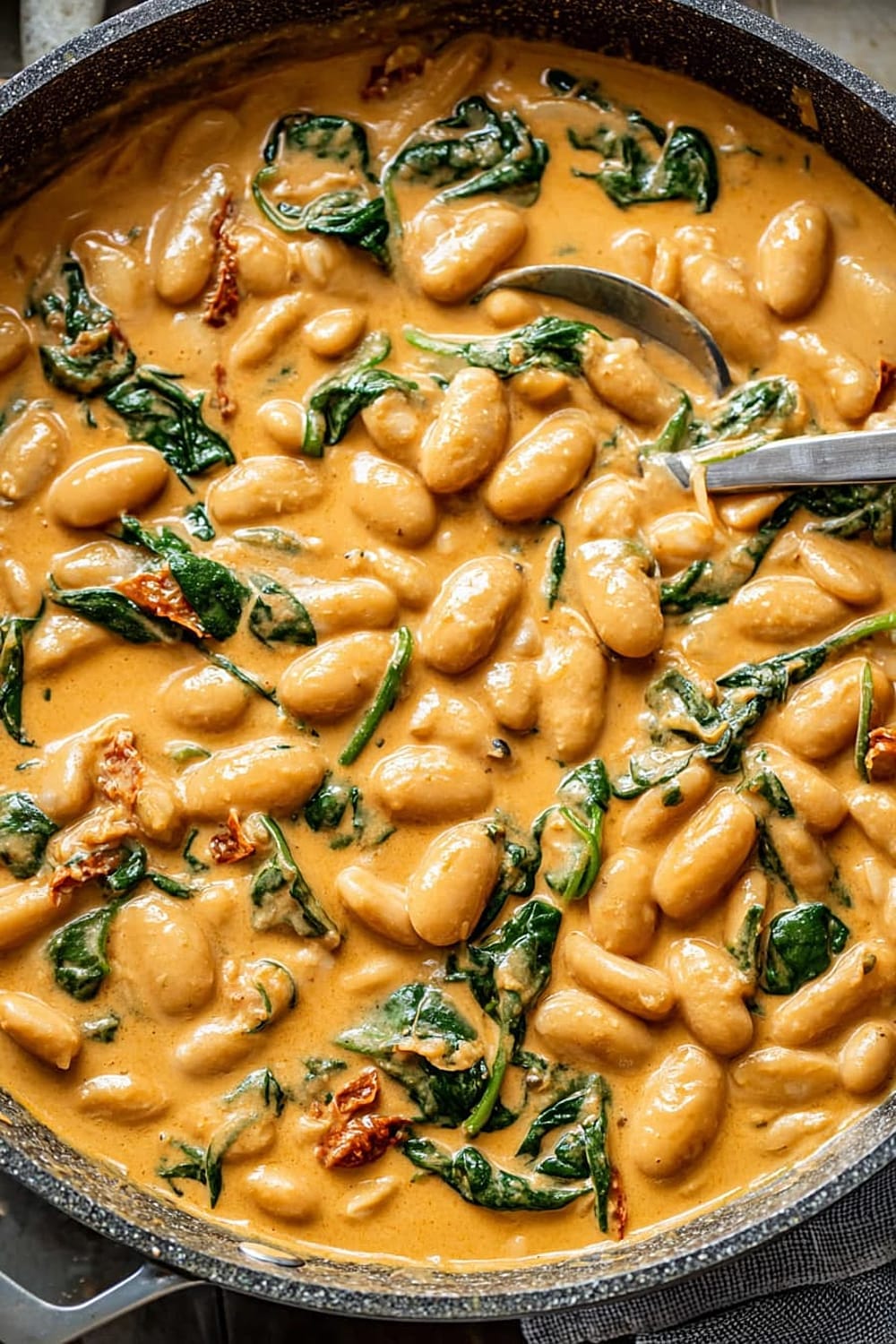Tuscan Butter Beans with Spinach and Sun-dried Tomato