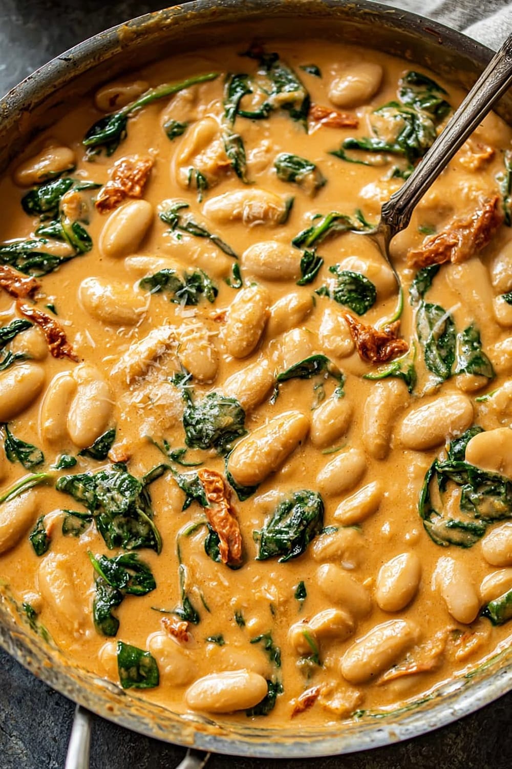 Tuscan Butter Beans with Spinach and Sun-dried Tomato