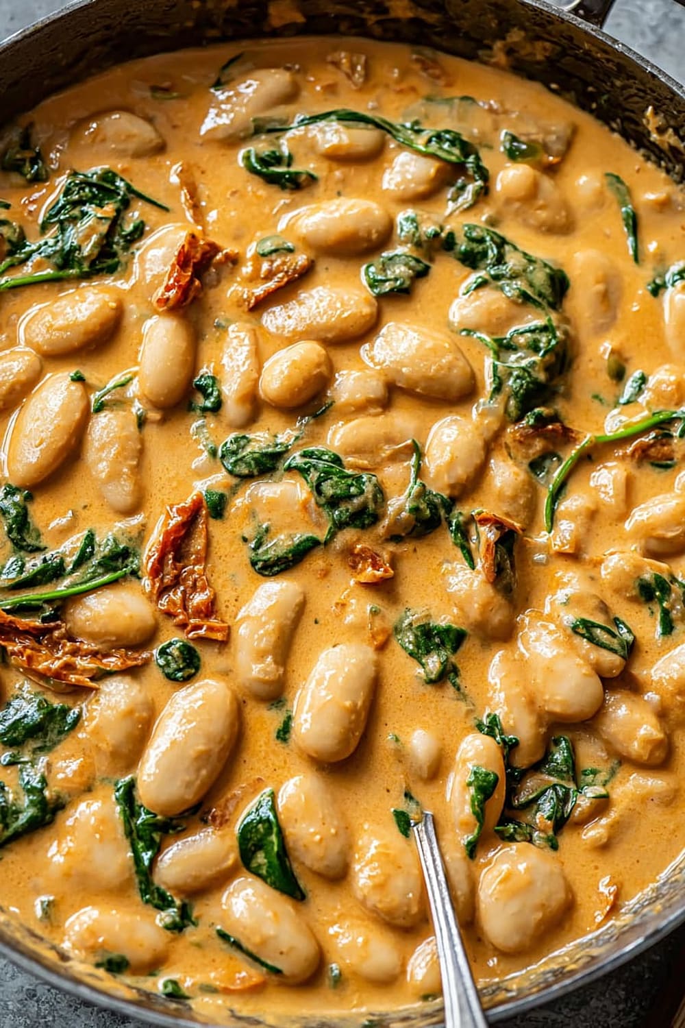 Tuscan Butter Beans with Spinach and Sun-dried Tomato