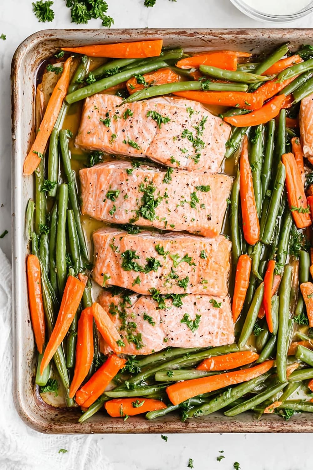 Sheet Pan Lemon Pepper Salmon with Veggies