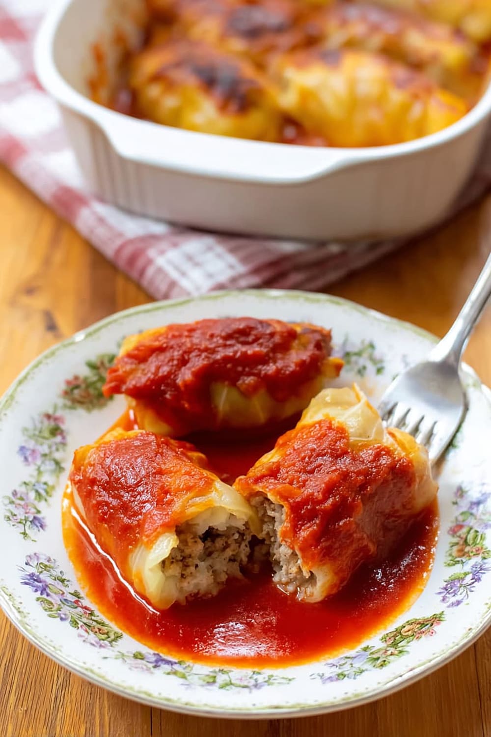 Authentic Polish Golumpki (Stuffed Cabbage)