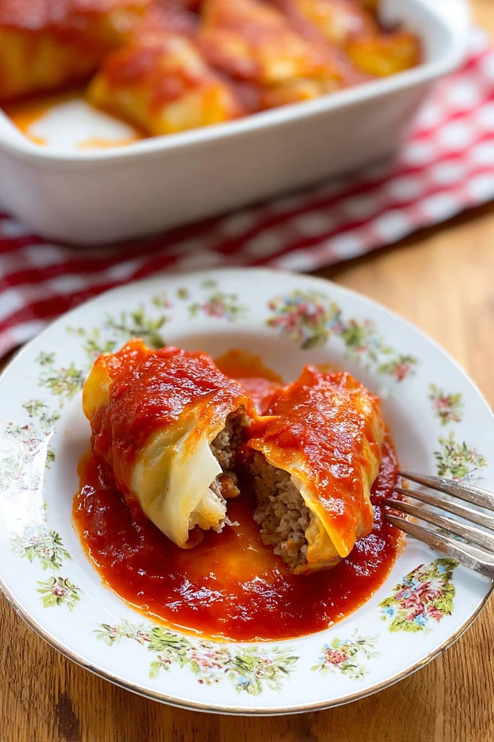 Authentic Polish Golumpki (Stuffed Cabbage)