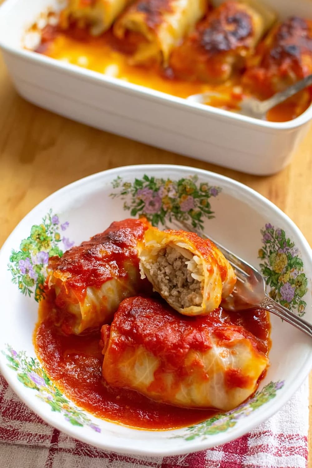 Authentic Polish Golumpki (Stuffed Cabbage)