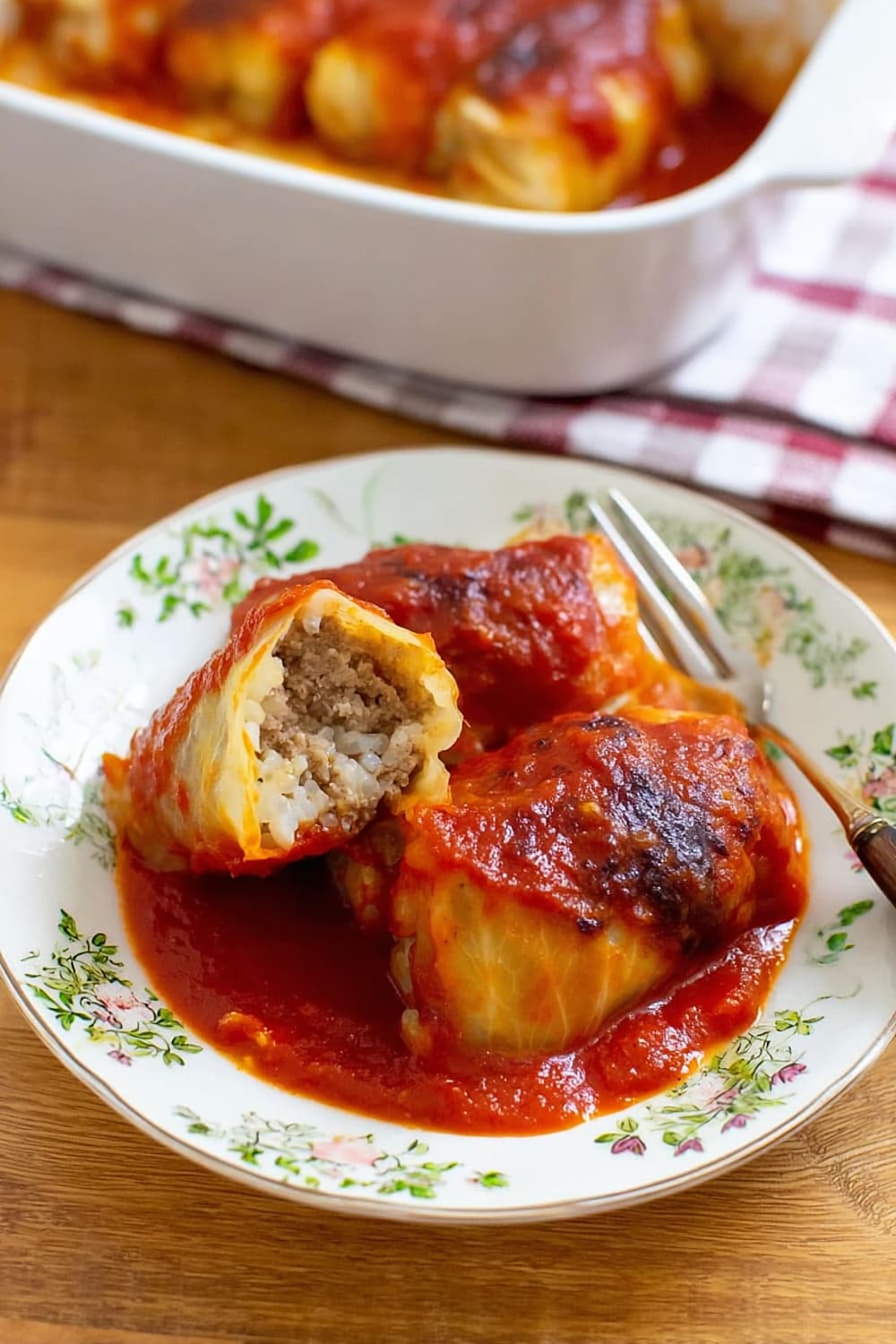 Authentic Polish Golumpki (Stuffed Cabbage)