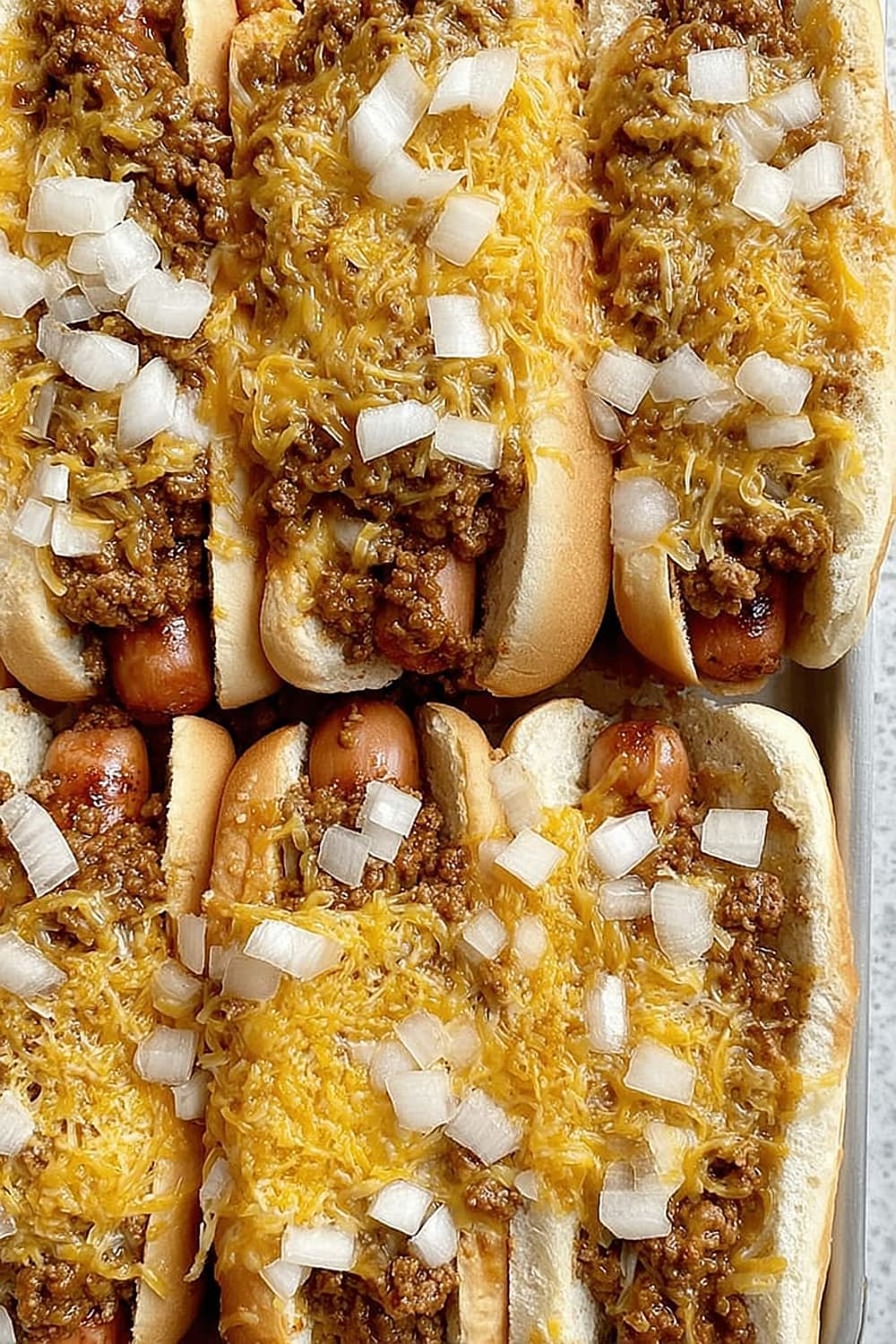 Easy Slow Cooker Chili Coney Dogs Recipe