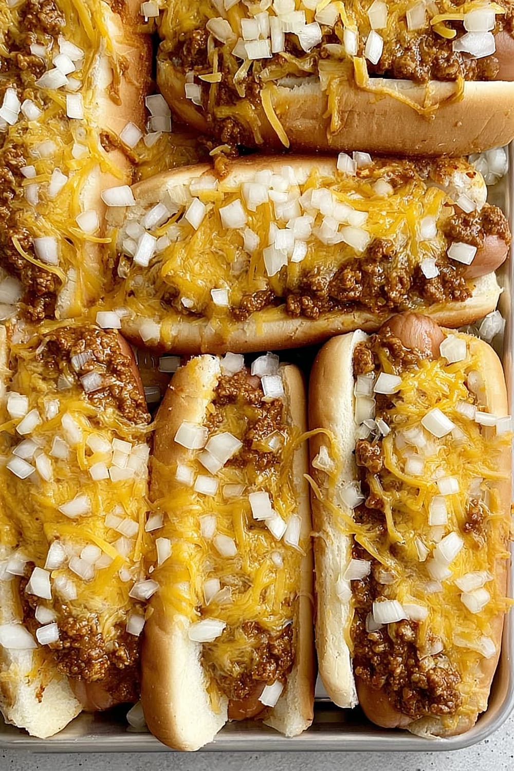 Easy Slow Cooker Chili Coney Dogs Recipe