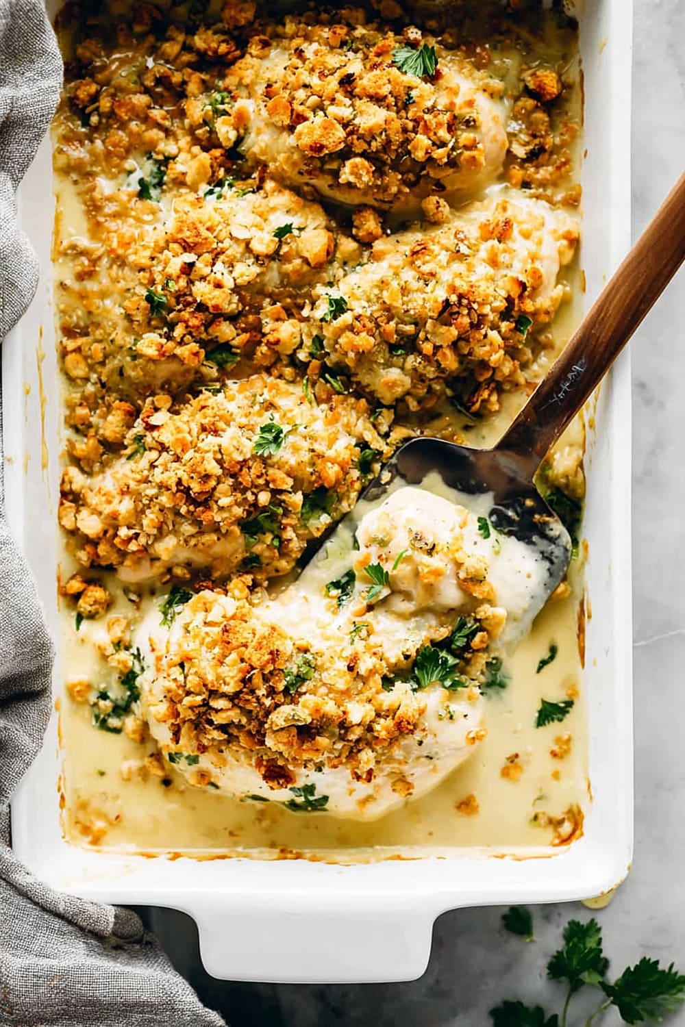 Creamy Swiss Chicken Bake