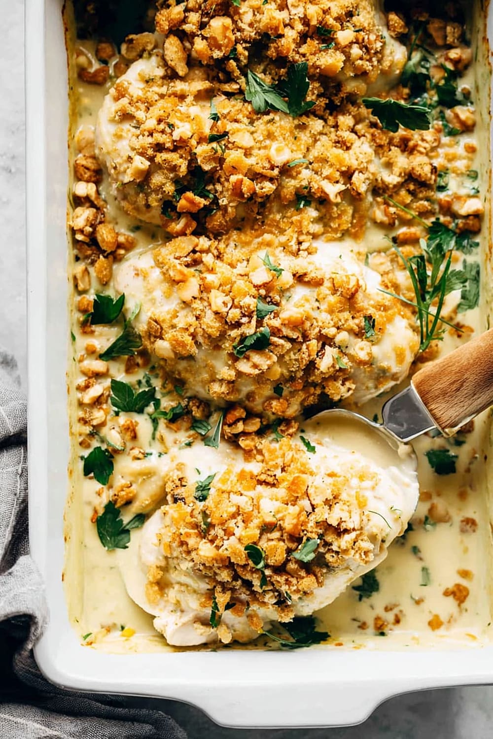 Creamy Swiss Chicken Bake