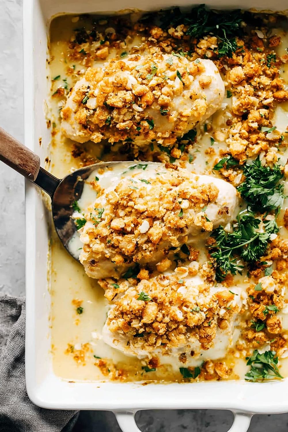 Creamy Swiss Chicken Bake