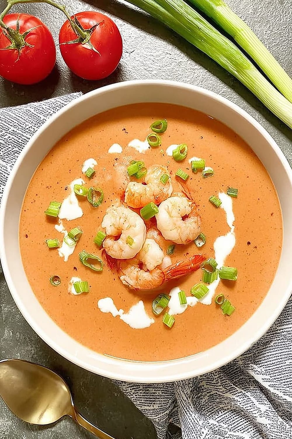 Shrimp, Tomato, and Corn Bisque