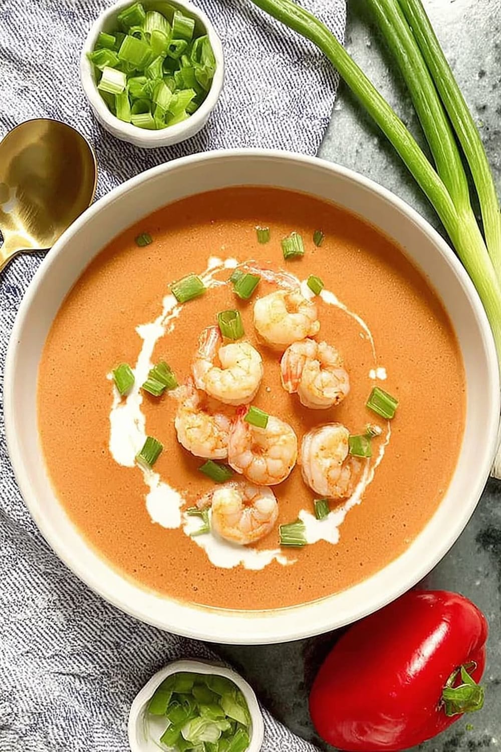 Shrimp, Tomato, and Corn Bisque