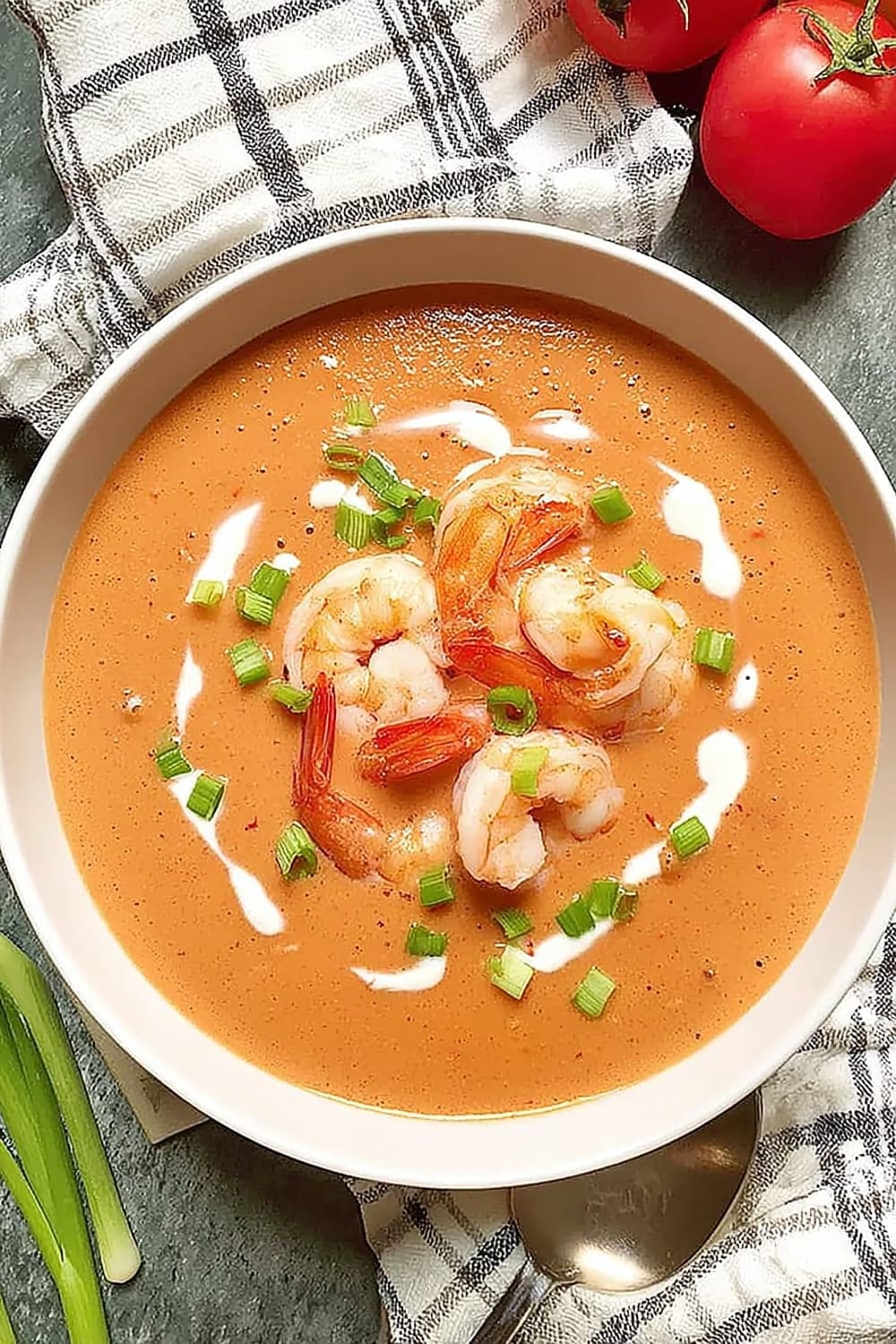 Shrimp, Tomato, and Corn Bisque