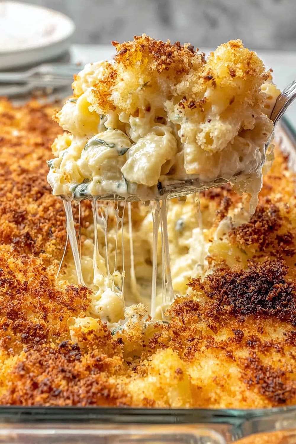 Southern Baked Mac and Cheese with Breadcrumbs