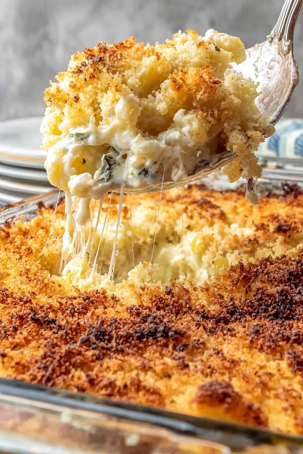 Southern Baked Mac and Cheese with Breadcrumbs