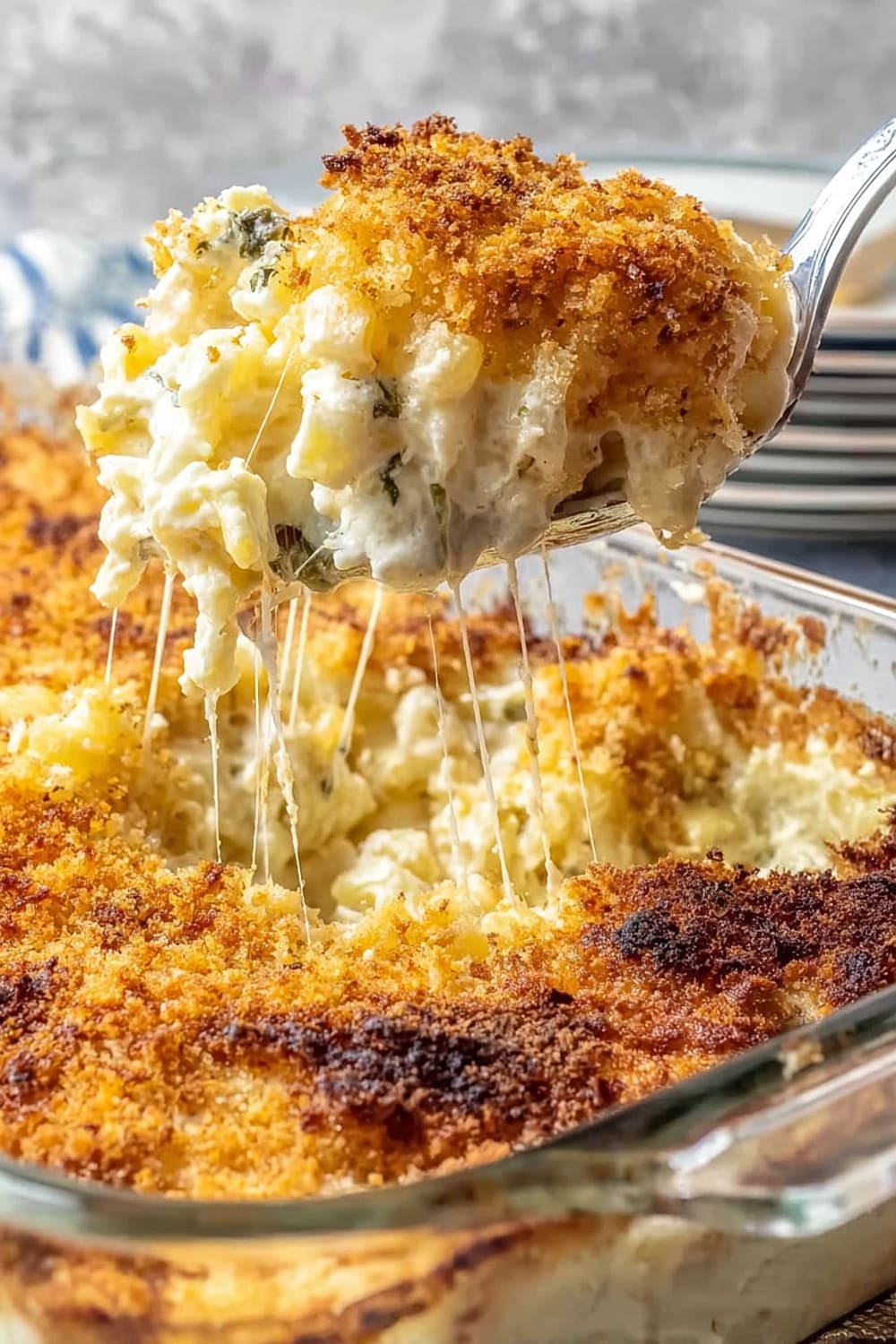 Southern Baked Mac and Cheese with Breadcrumbs