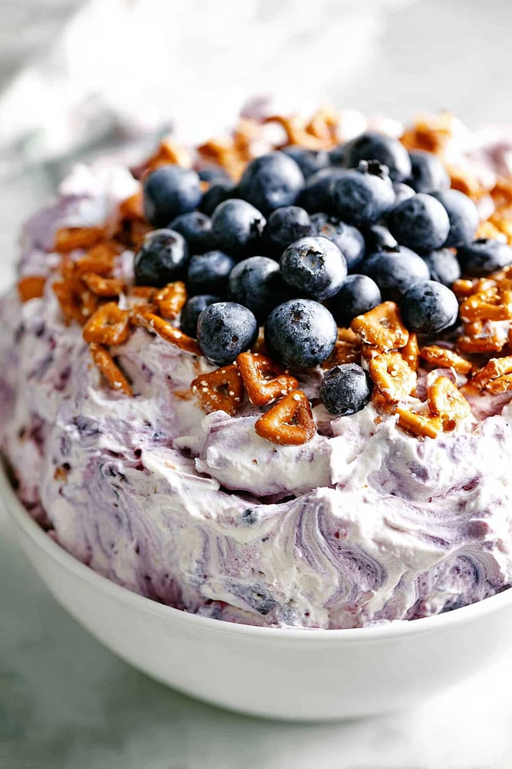 Blueberry Pretzel Salad