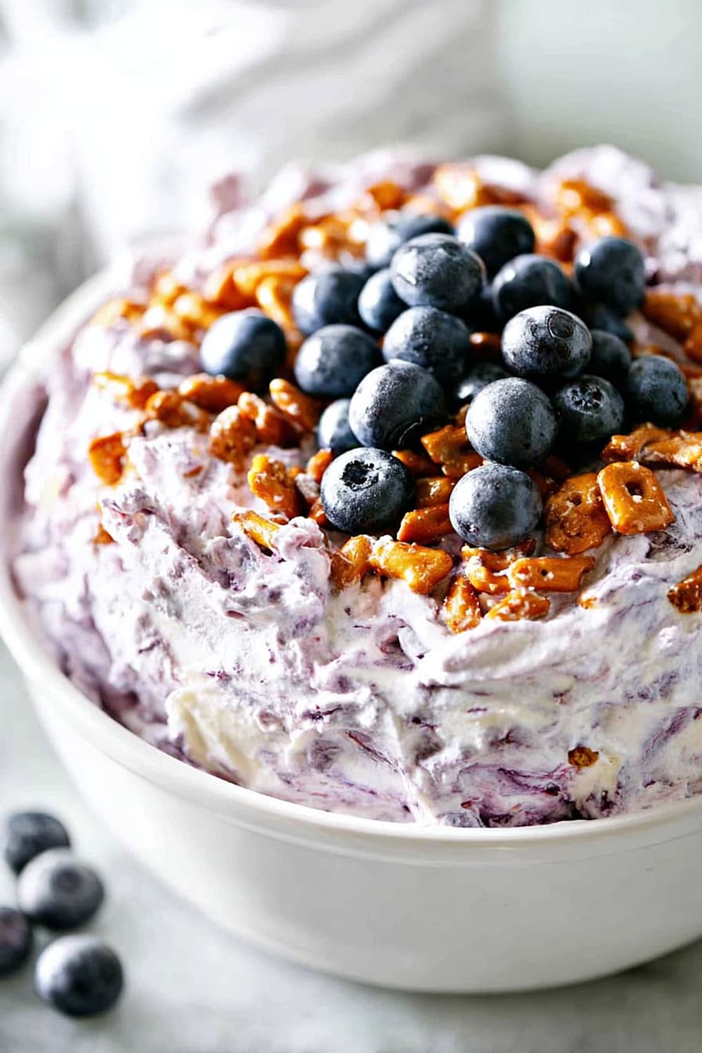 Blueberry Pretzel Salad