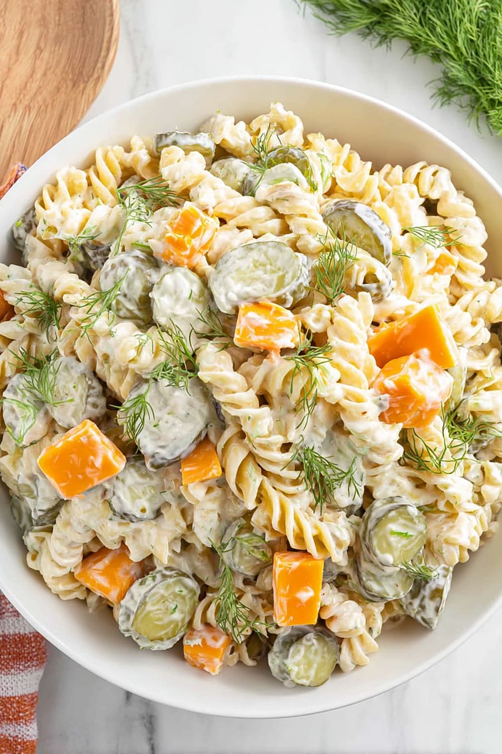 Dill Pickle Pasta Salad