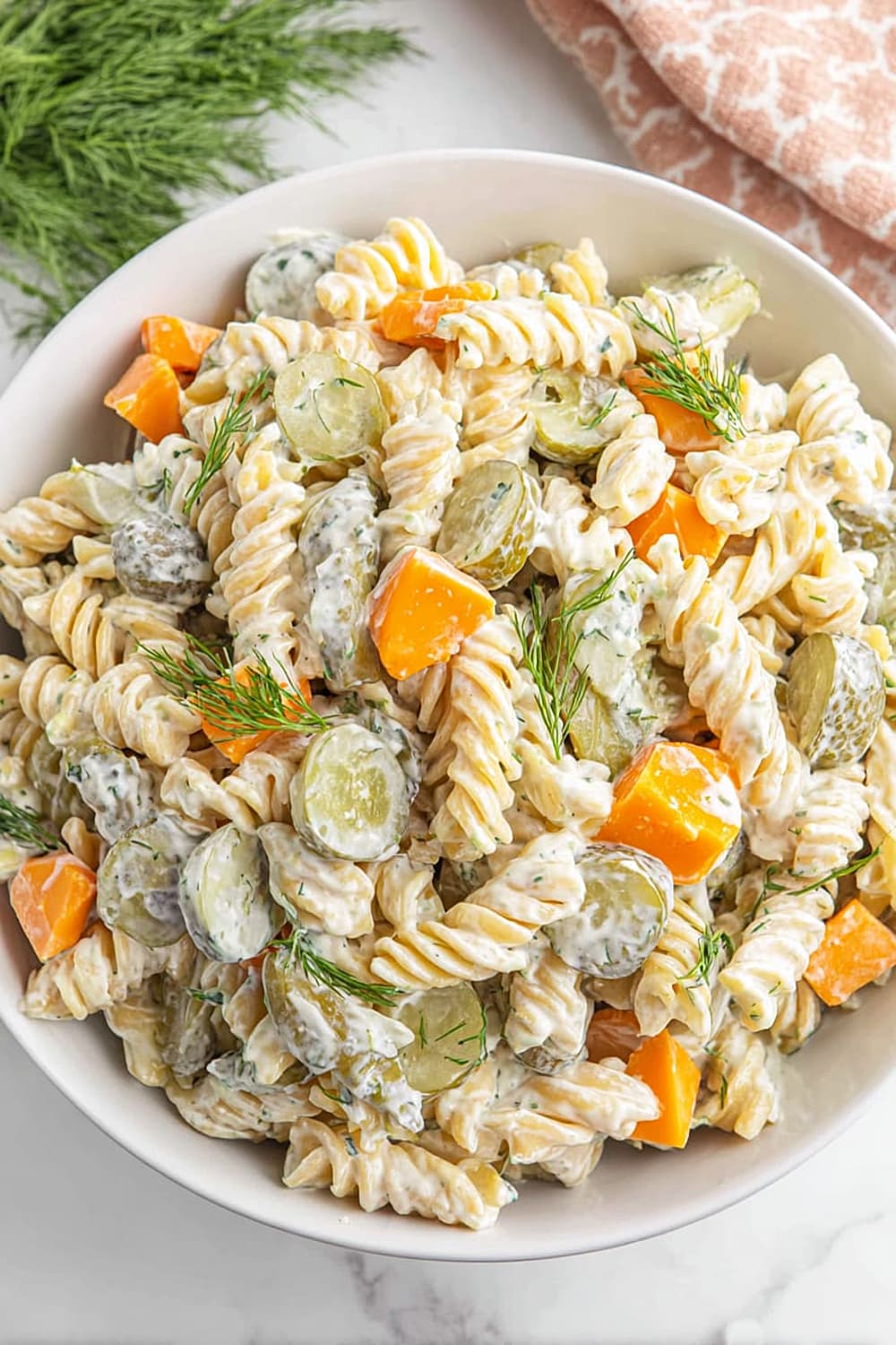 Dill Pickle Pasta Salad