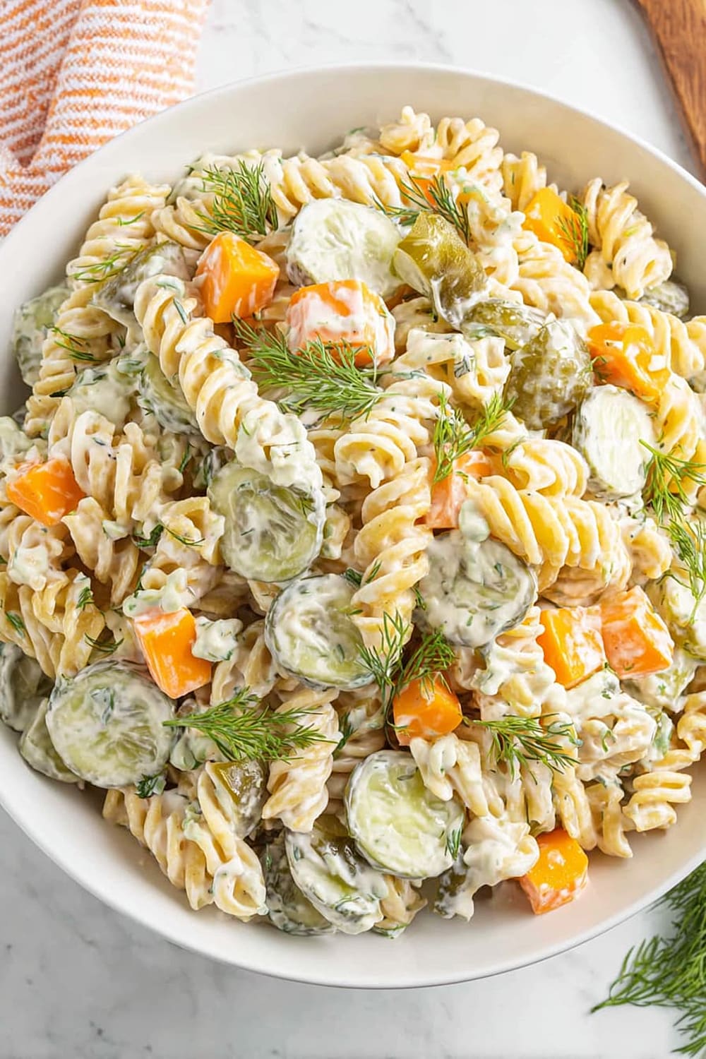 Dill Pickle Pasta Salad
