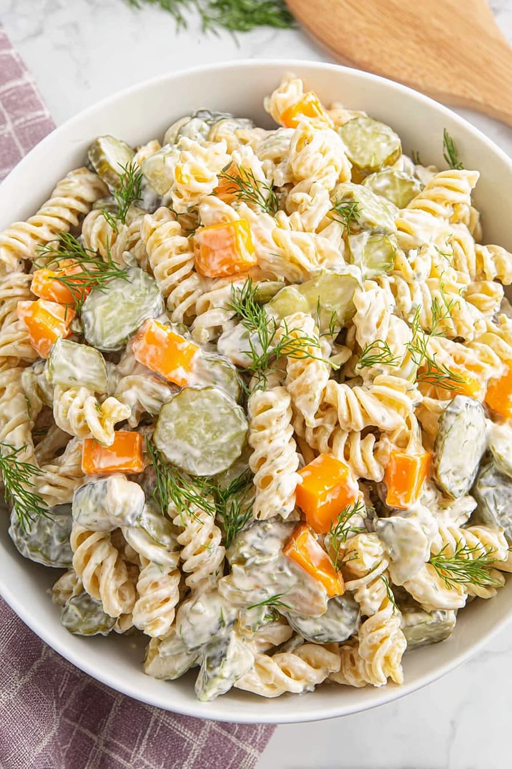 Dill Pickle Pasta Salad
