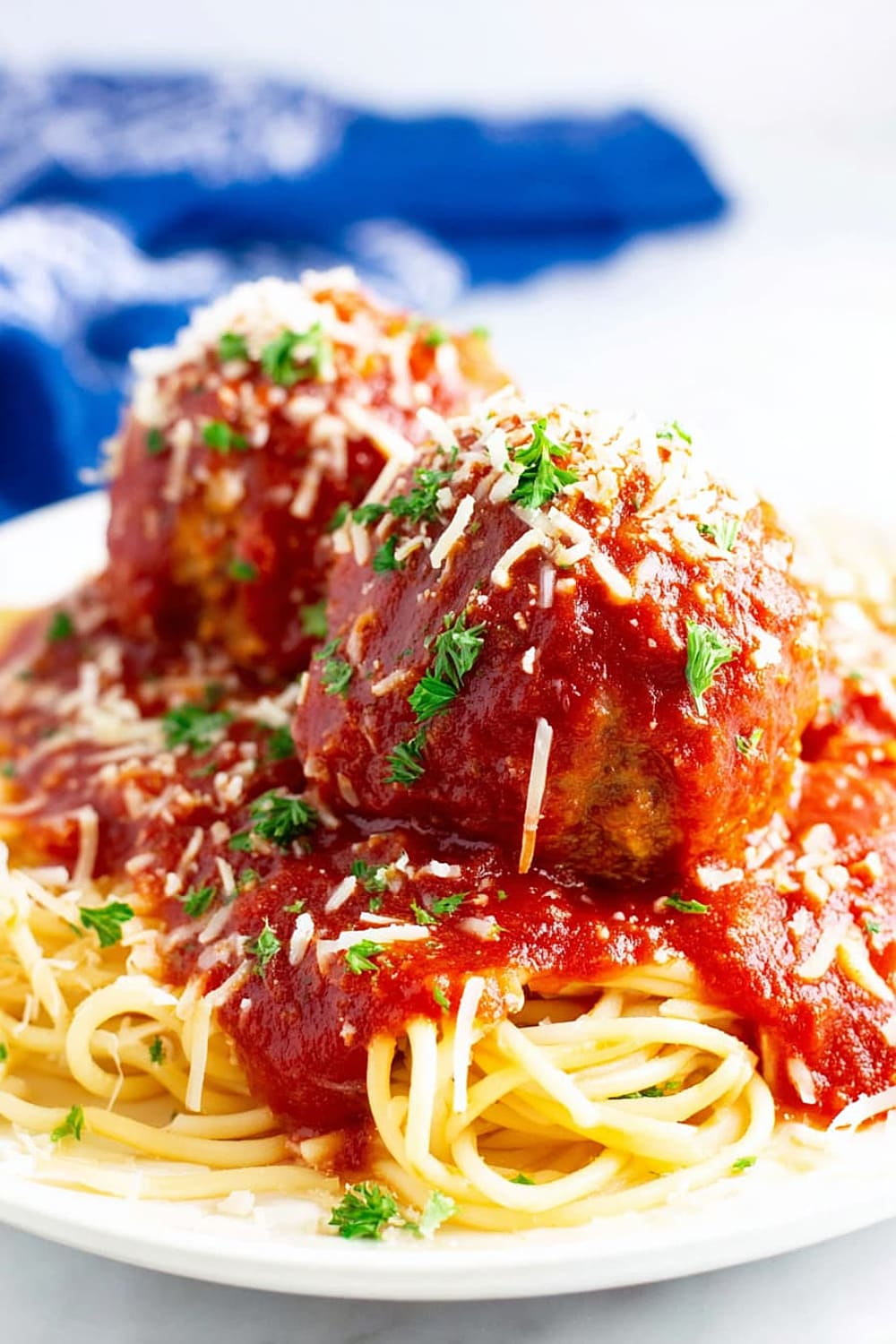 Turkey Meatballs and Spaghetti