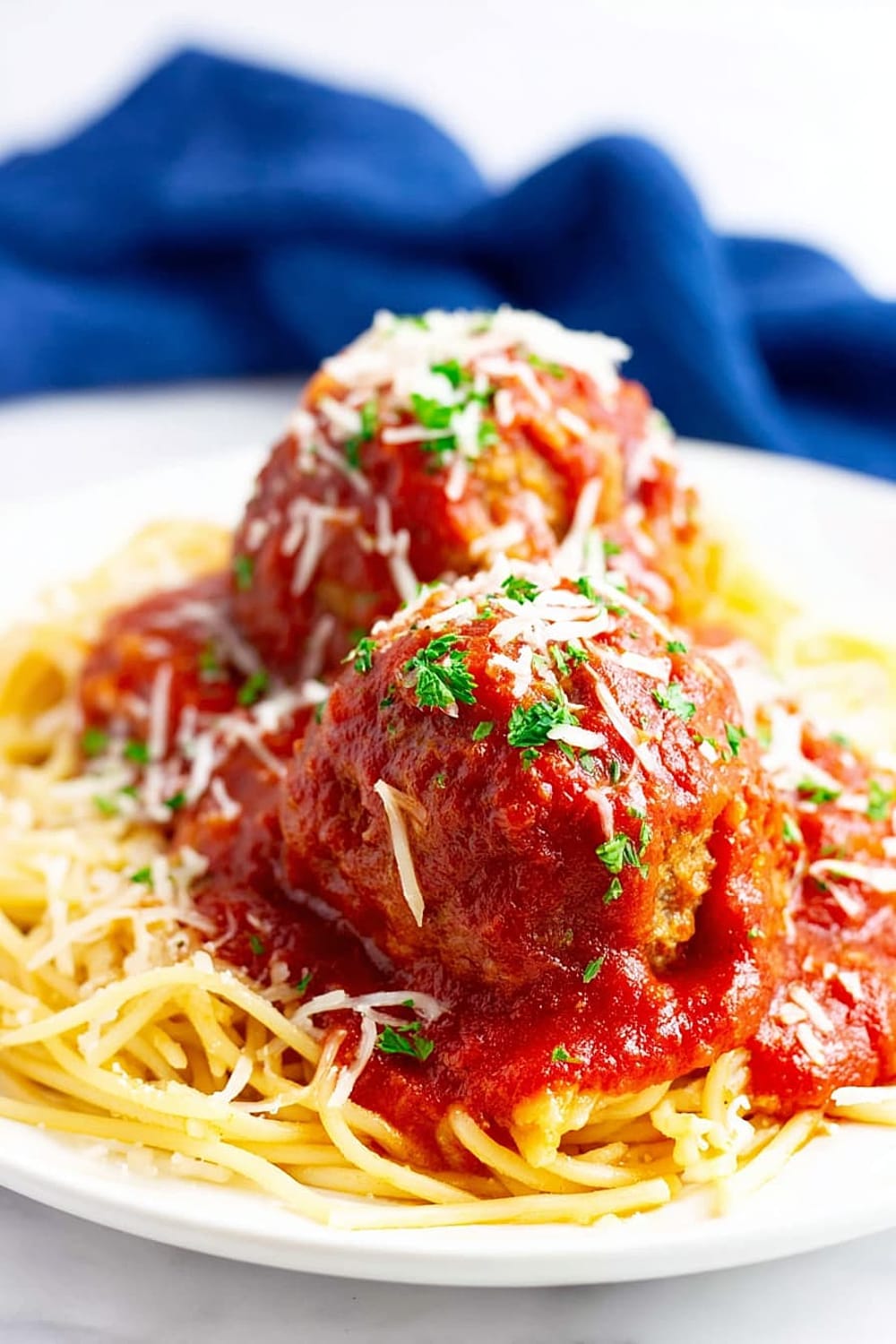 Turkey Meatballs and Spaghetti