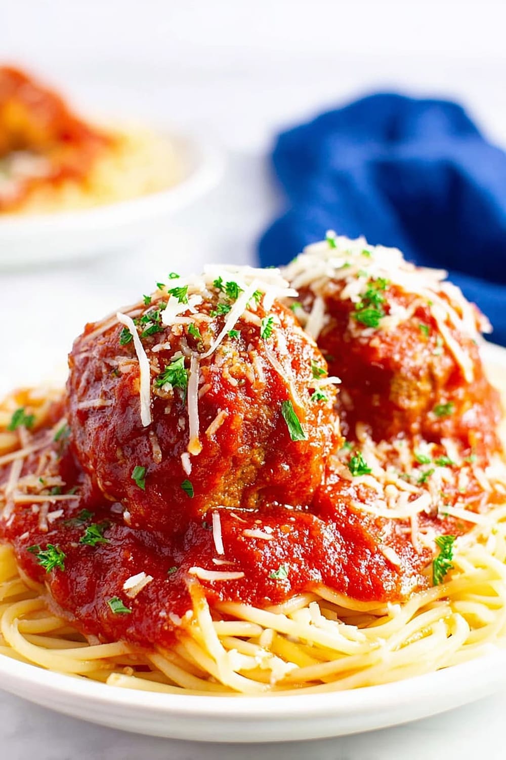 Turkey Meatballs and Spaghetti