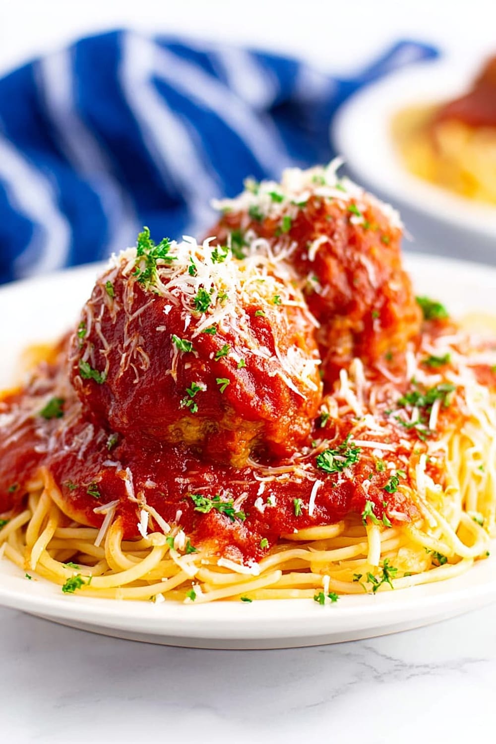 Turkey Meatballs and Spaghetti