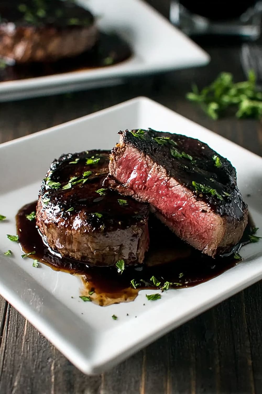 Filet Mignon with Red Wine Sauce