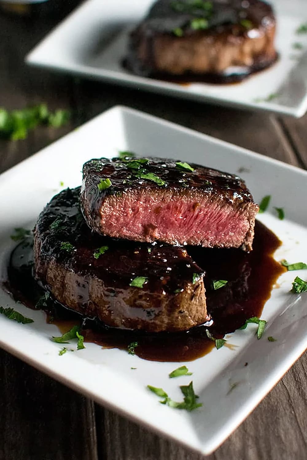 Filet Mignon with Red Wine Sauce