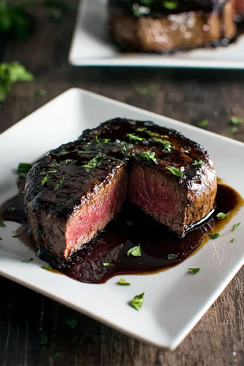 Filet Mignon with Red Wine Sauce